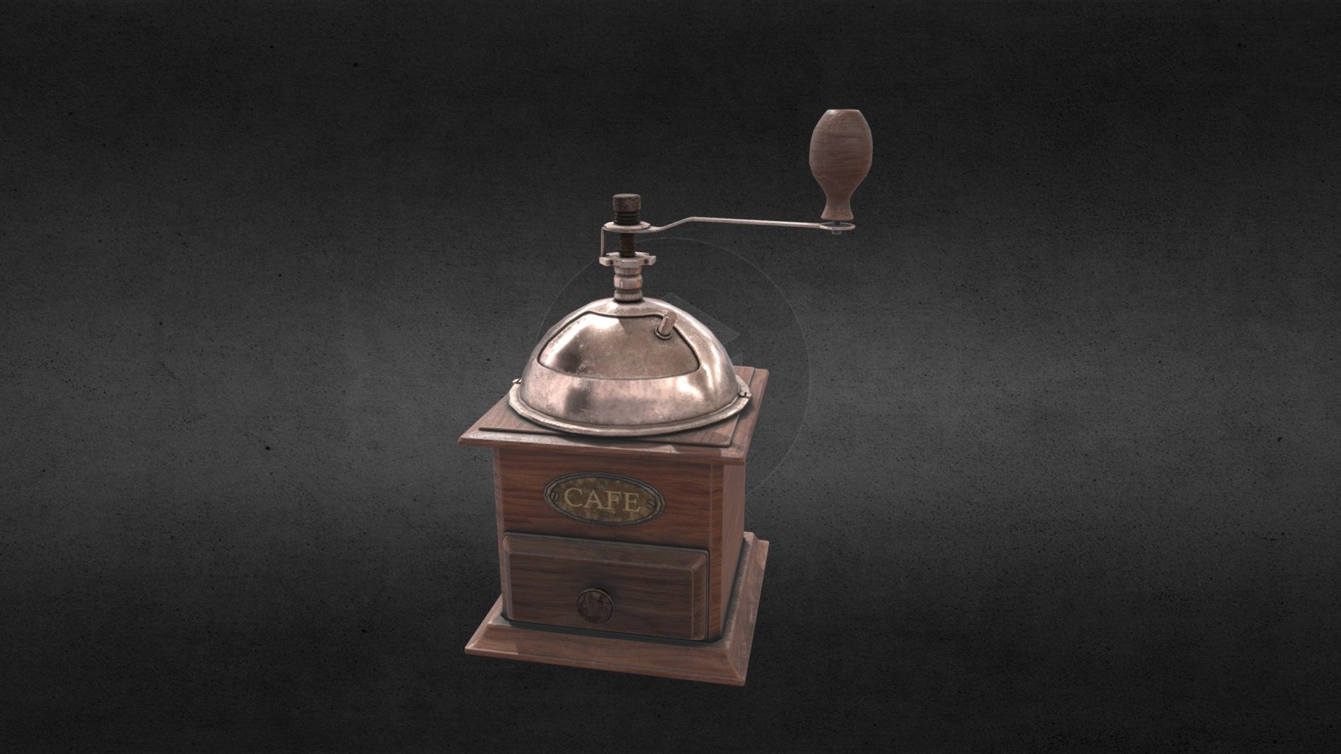 An old coffee grinder that I did for my antic collection. Hope you'll like it! Don't hesitate to show me how you used it ;) - Old Coffee Grinder - Buy Royalty Free 3D model by Alexandre Bedard (@croustade) 3d model