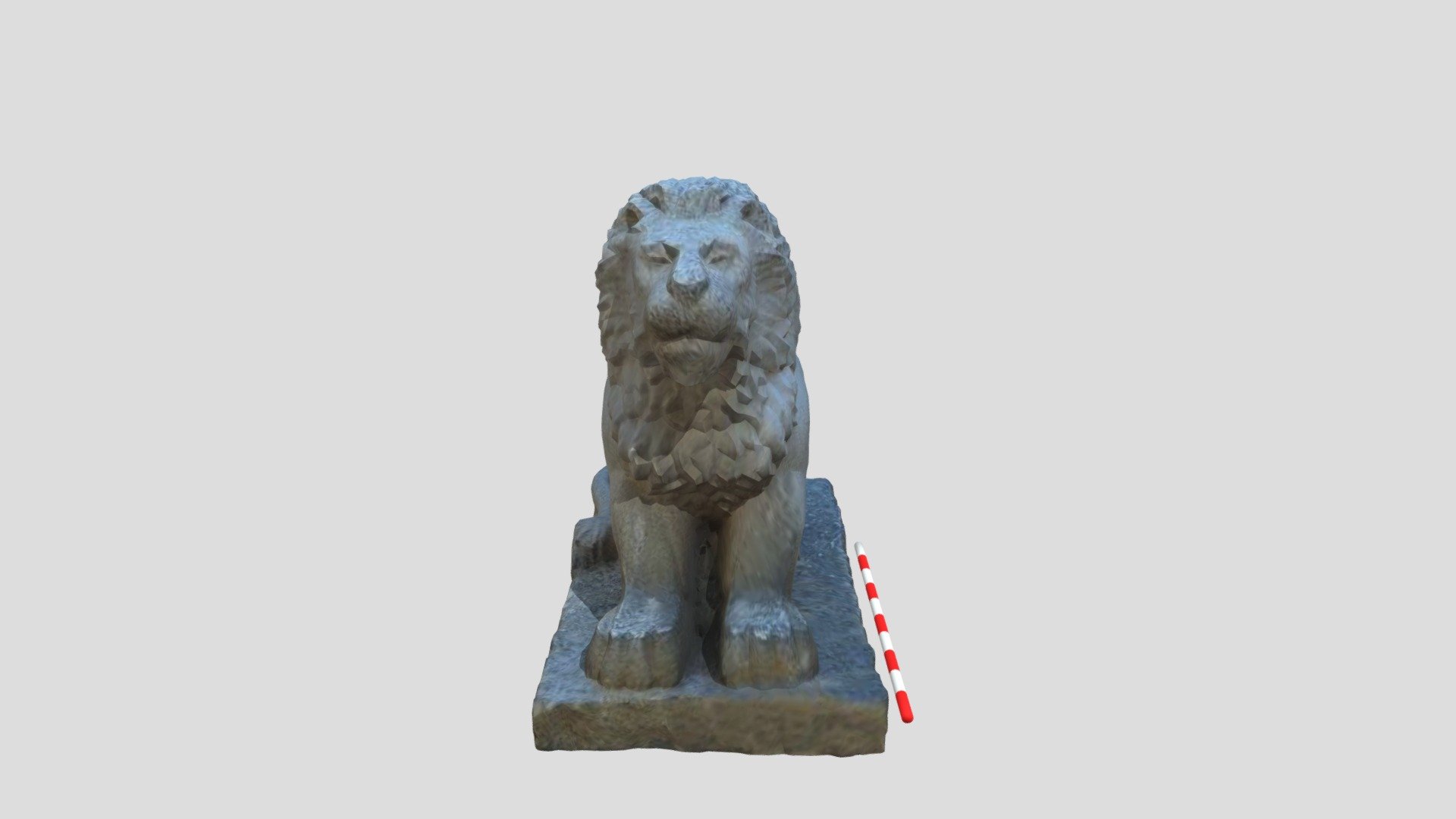 prueba fotogramétrica (+edición con blender) de la estatua de la fuente del león en la Plaza Castelar de Elda - prueba león castelar elda - Download Free 3D model by Mario Bañón (@mario_banon) 3d model