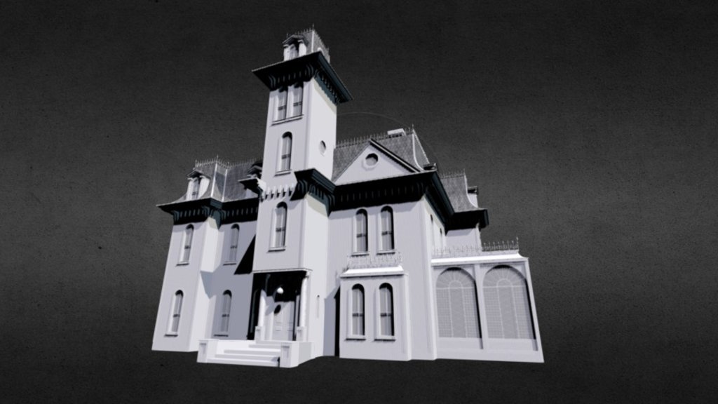 A replica of the Addams Family Mansion, as seen in the 1991 movie. Construncted from photogrammetric studies of screencaps and behind the scenes materials of the film set made for the movie 3d model