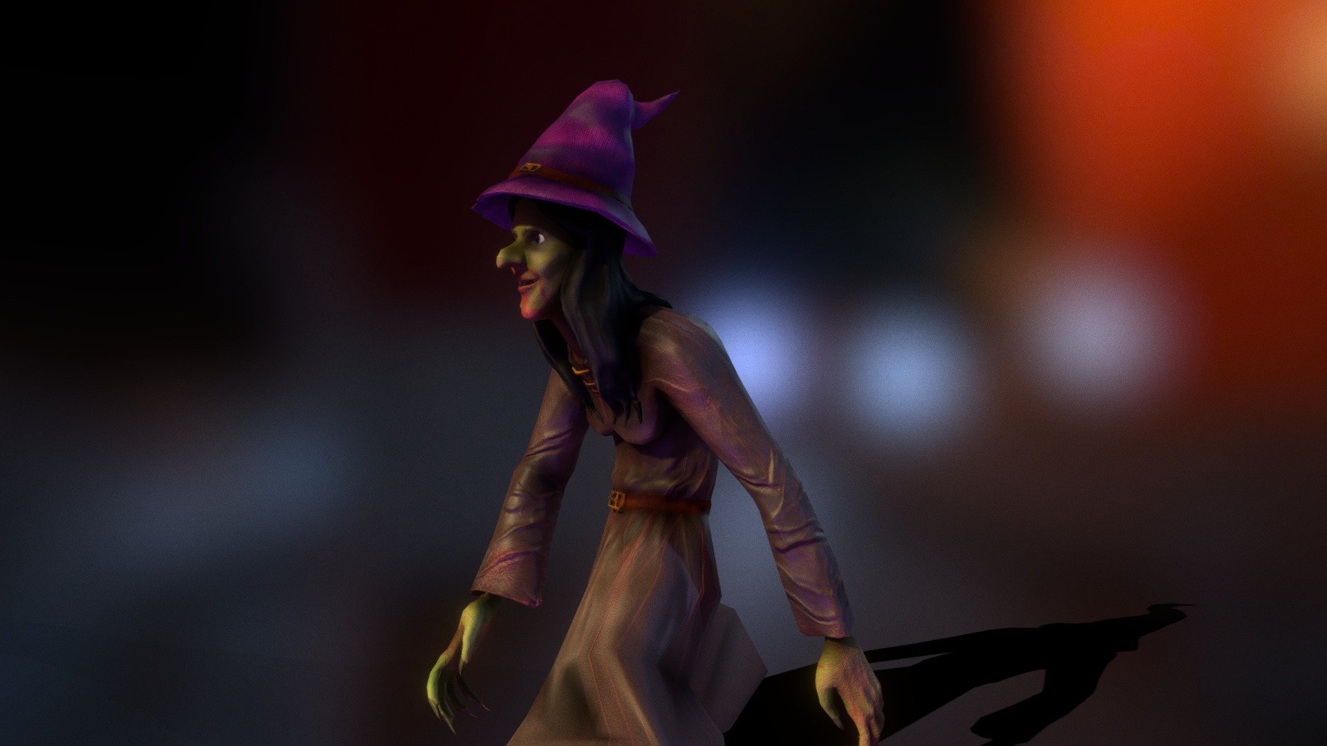 A Bruxa do Halloween...................................... 3d model