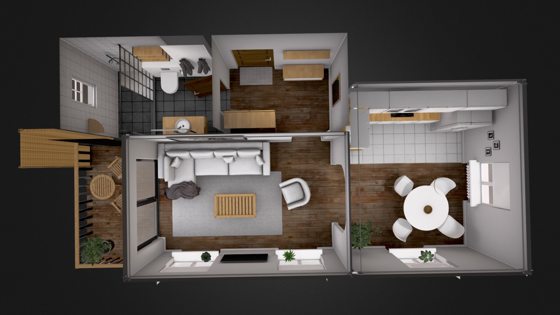 Small Apartment - Buy Royalty Free 3D model by Janis Zeps (@zeps9001) 3d model