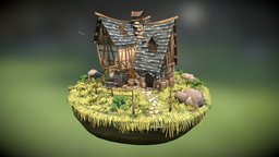 Blacksmith dae, graphics, gg2015, handpainted, game, low, poly
