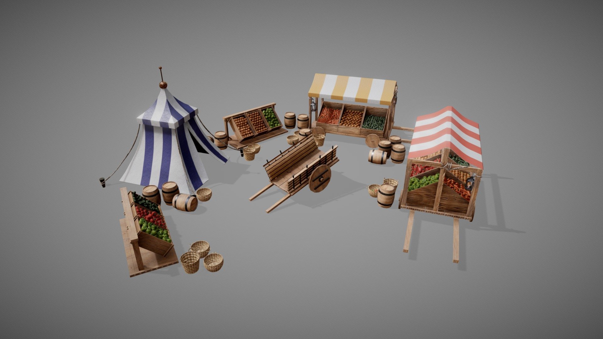 Farmer's Market / Market Place where all the goods at.
Some argue that it is not in our day 3d model