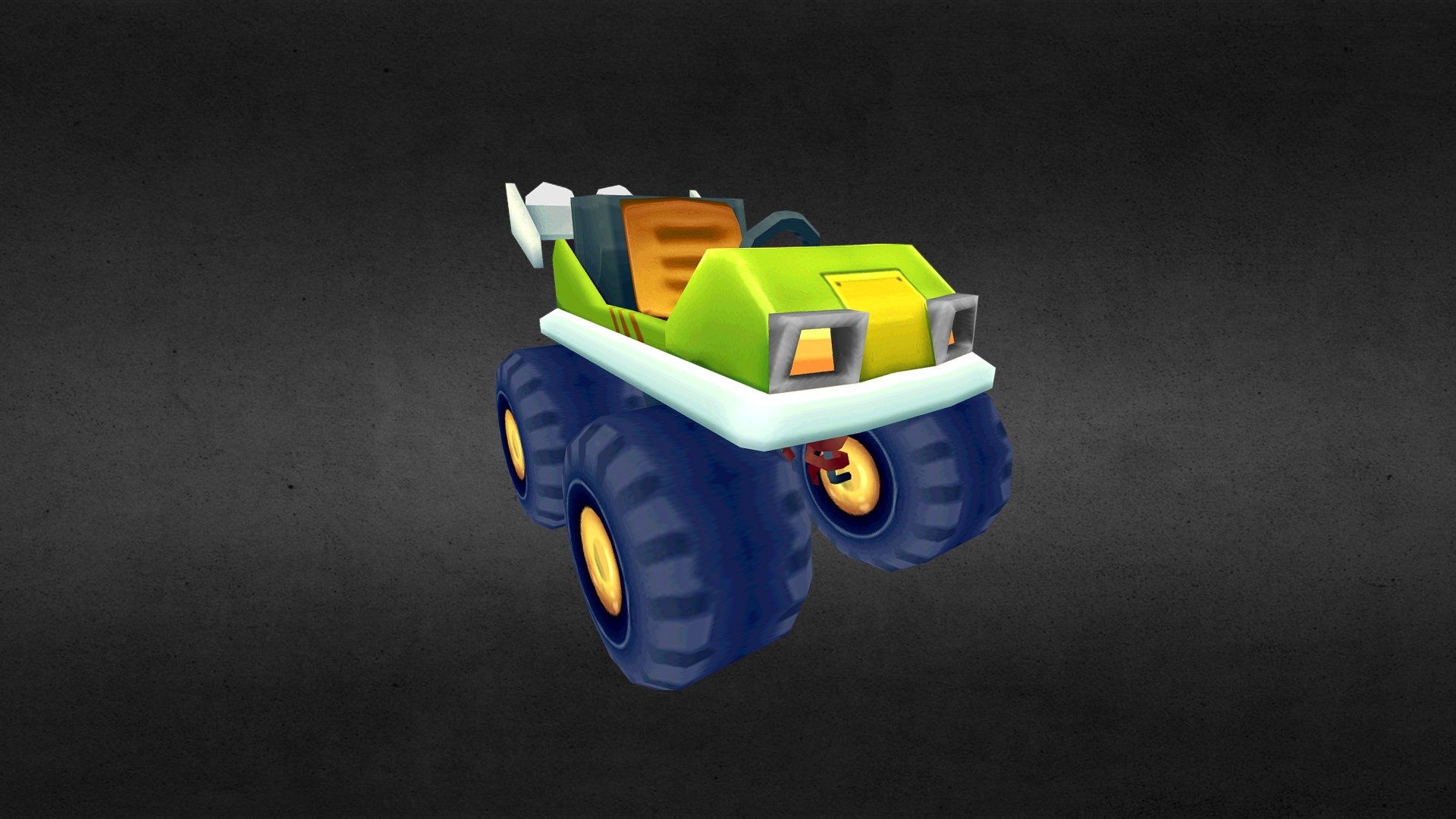 Low Poly Hit Kart - 3D model by ozma87 3d model