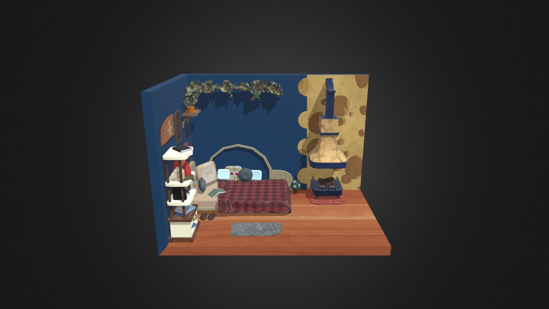 3D Cartoon Room Sample - 3D Cartoon Room Sample - Download Free 3D model by AJevplay 3d model