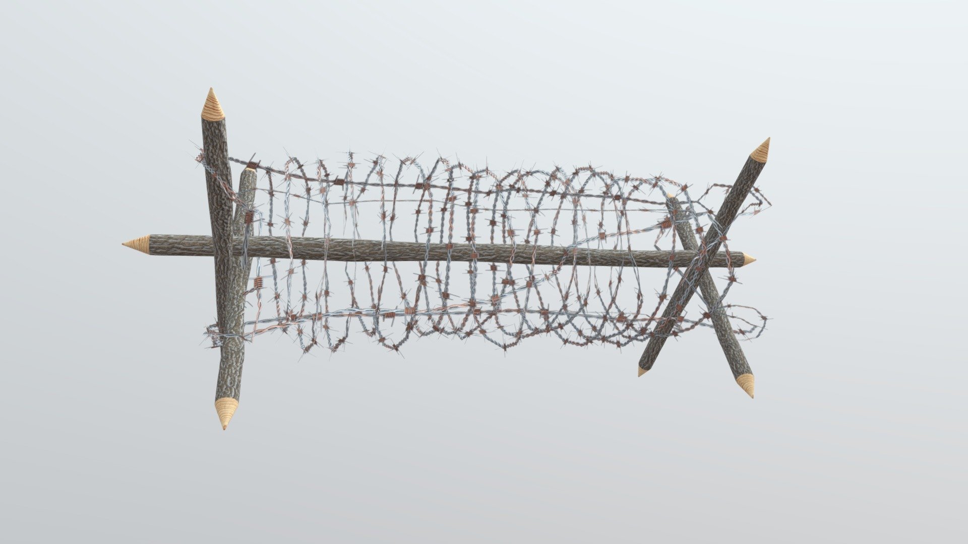 WW1 Barbed Wire - 3D model by HMHDeveloper 3d model