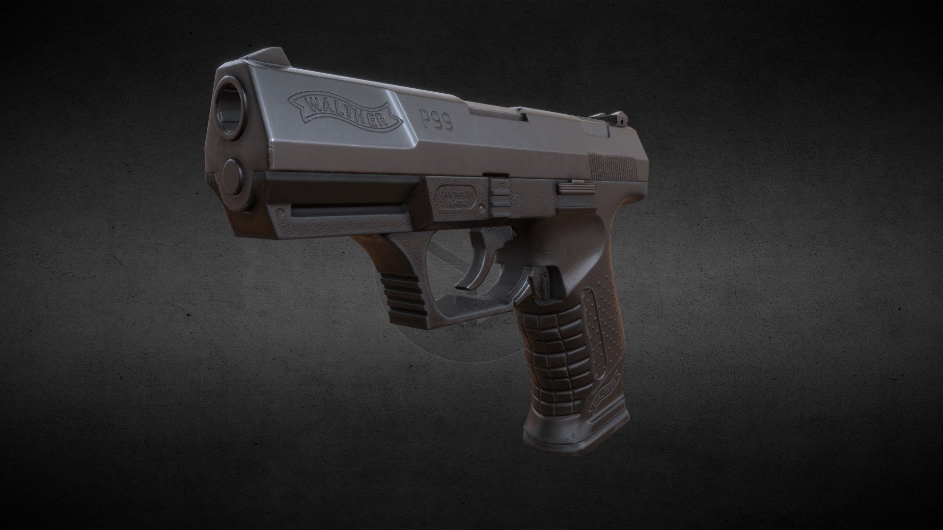 Walther P99 - Walther P99 - Download Free 3D model by tel-roman 3d model