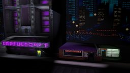 Neuromancer Game 1988 Environment cyberpunk