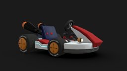 Mario Kart racecar, mariokart, car, mario
