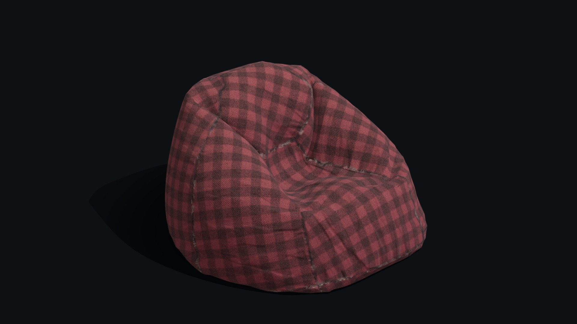 Bean Bag (Puff) Low-poly - Buy Royalty Free 3D model by Zhelazniakov Aleksandr (@mrblik112) 3d model