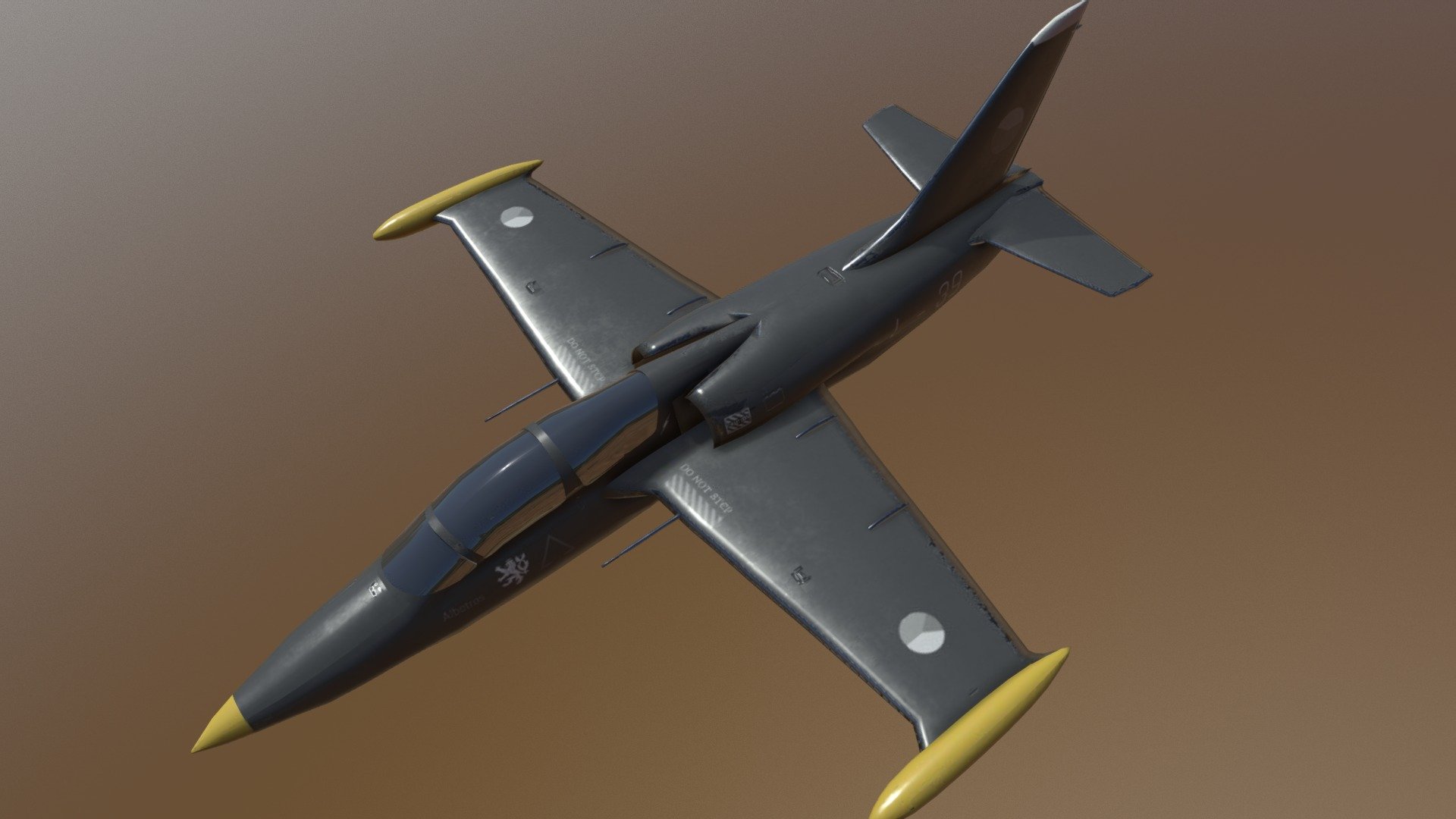 A czech military jet 3d model