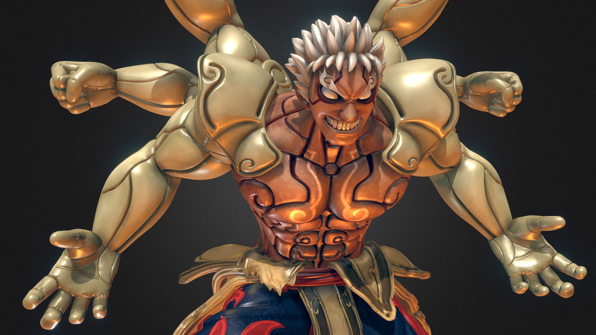 Asura - Digital Figure Sculpture

Fan art that I did for Asura's Wrath game.
Ideal for 3D Printing 3d model