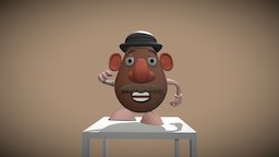 Mr Sweet Potato Head (High Quality) university, uca, maya, art, model, animation