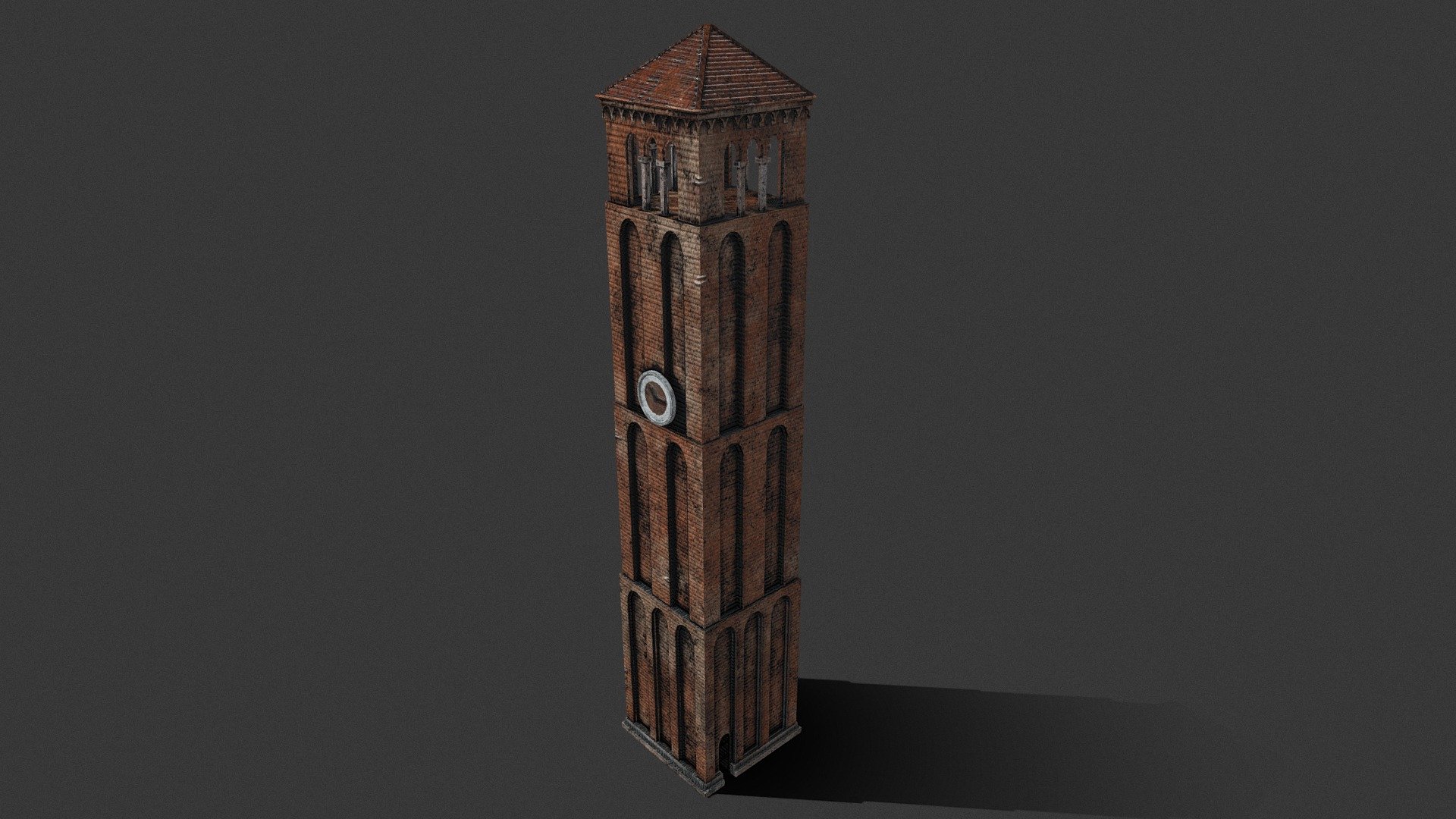 Italian Clock Tower - 3D model by Adrian Cota (@ac307242) 3d model