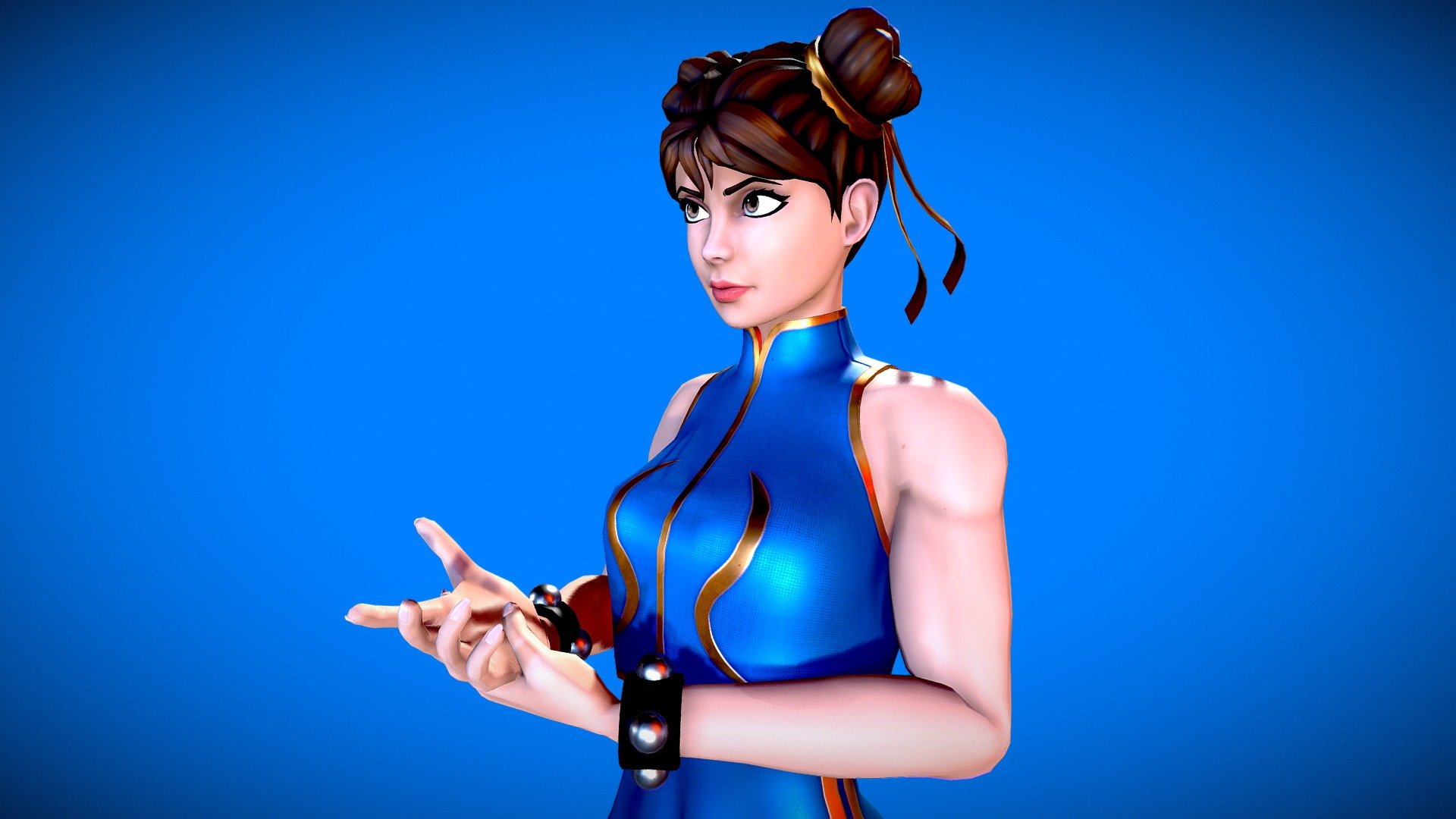 Character in the Street Fighter series.

Animation and 3D-model  made in Blender, texturing in Substance Painter 3d model