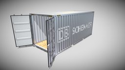 20ft Shipping Container DB Schenker foot, shipping, cargo, twenty, forty, container