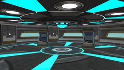 Sci Fi Station room, computer, assets, sci, fi, lab, tablet, laboratory, monitor, electronics, equipment, furniture, controller, science, station, pbr, sci-fi, technology, screen