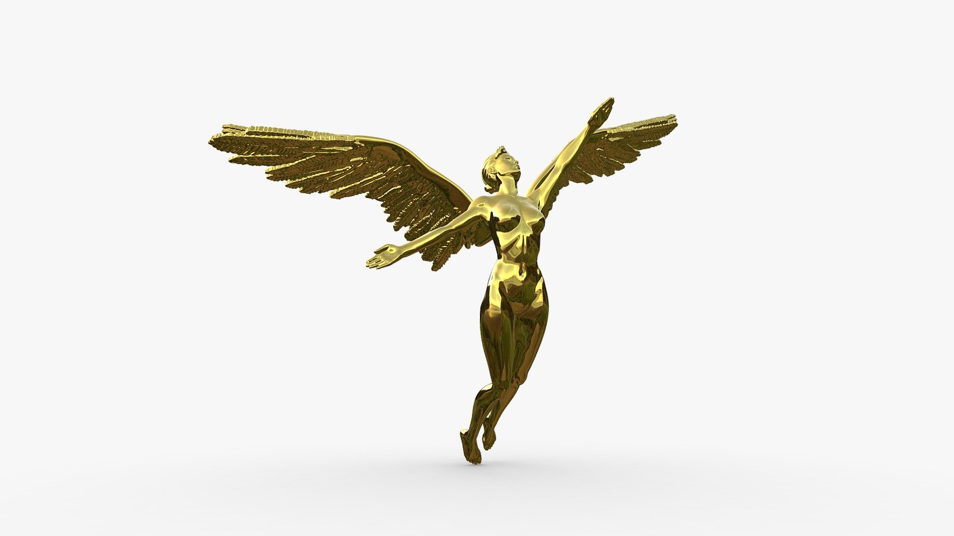 Angel Woman. Female model. 
Model originally created for 3D printing. 
Available in formats: Rhino6 3dm, blend, DAE, FBX, 3Ds Max, obj, 3D print - STL 3d model