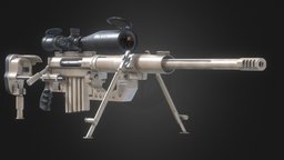 CHEYTAC M200 INTERVENTION realistic, sniper, weapon-3dmodel, freemodel, blender, art, free, sketchfab, gun, textured