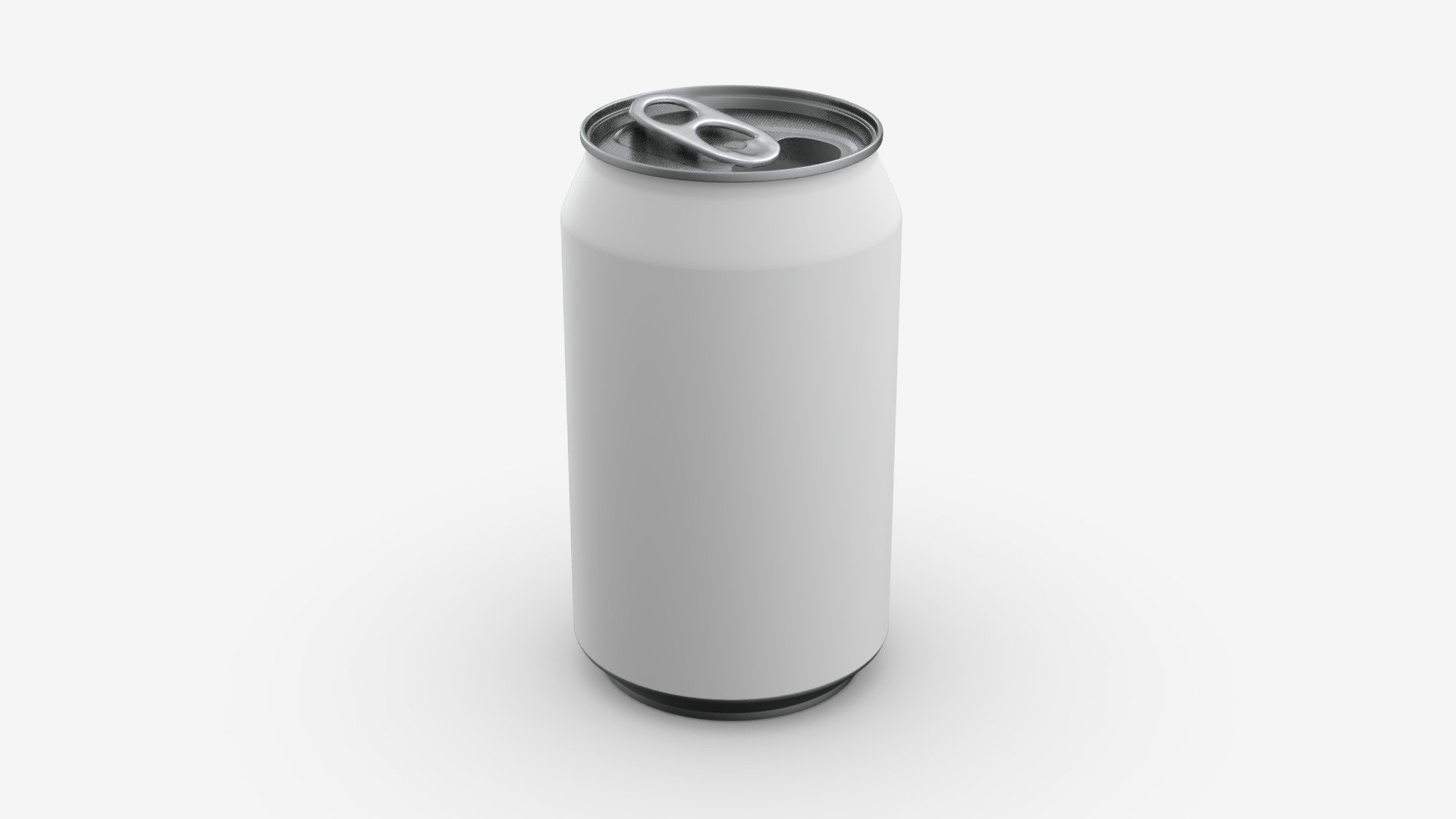 Opened standard beverage can 330 ml 11.15 oz - Buy Royalty Free 3D model by HQ3DMOD (@AivisAstics) 3d model