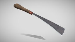 Mizopa Chempui (Mizo Dao) dao, realistic-pbr-texturing, weapon, knife, 3dmodel
