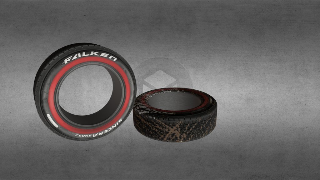 Car Tyre Model 3DS Max - Tyres - Download Free 3D model by kamilhakimi19 3d model