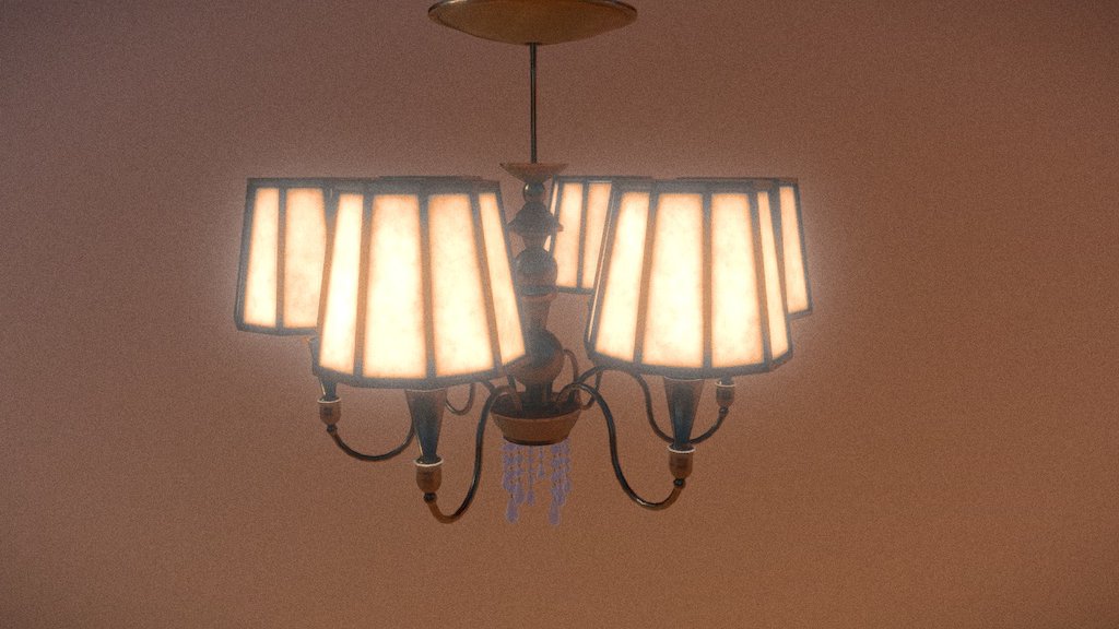 I’ve worked on this chandelier for a game called The Julie’s Case, that me and some friends made for a college project. It’s a horror and exploration game that was made in 6 months.
Credits to Ramon Costa for the high poly mesh and design 3d model
