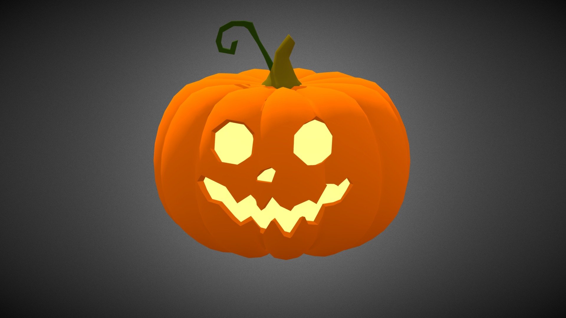 A funny Pumpkin for Halloween - Funny Pumpkin - 3D model by Michelle Schmidt (@michelleschmidt) 3d model