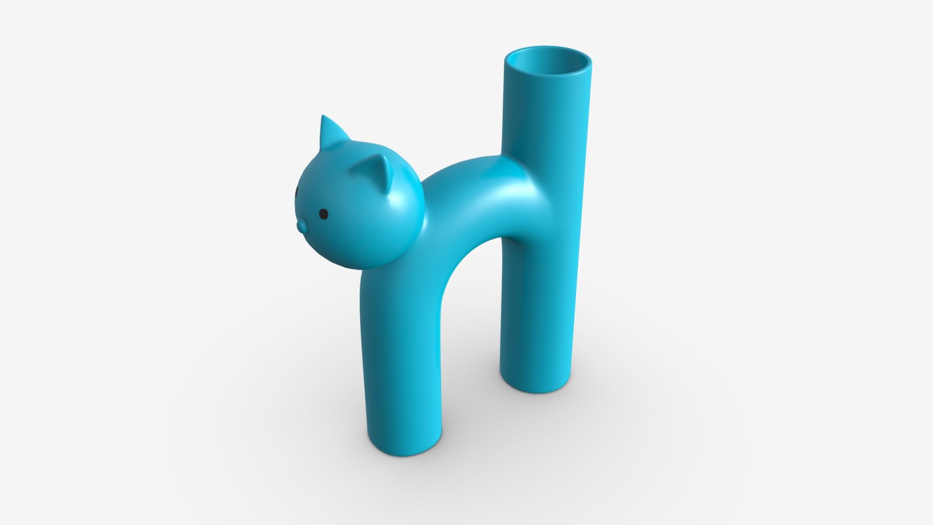 Ceramic Cat Vase - Buy Royalty Free 3D model by HQ3DMOD (@AivisAstics) 3d model