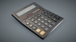 Calculator office, school, device, math, prop, vintage, unreal, realtime, mathematics, addition, engine, maths, unrealengine4, calculus, unity5, lods, calculator, substancepainter, unity, unity3d, game, blender, home, hdrp, unityhdrp