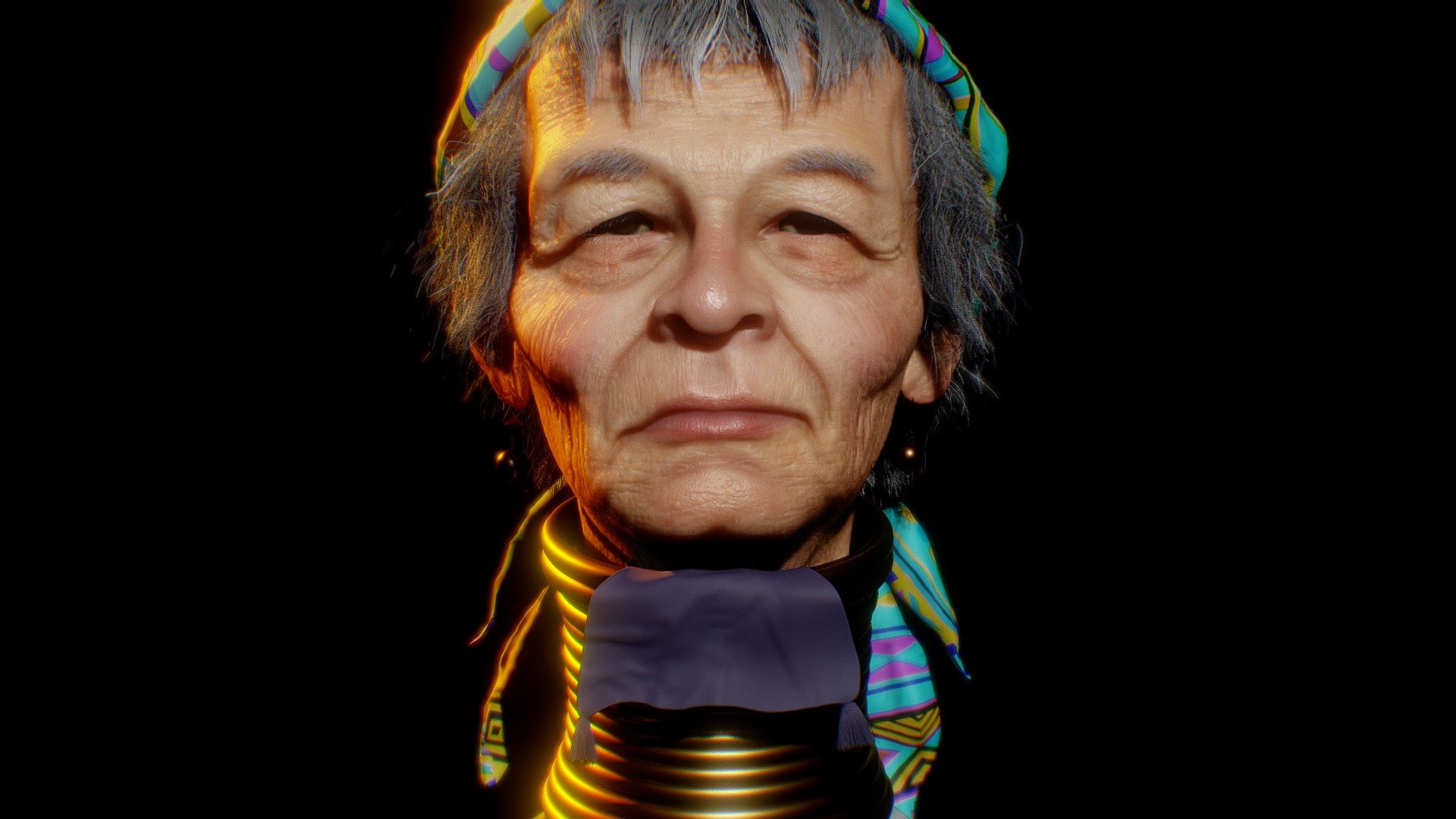 A model i made these past few days.
I've always found interesting tribal portraits so i thought i'd give it a go ;)
Modeling in Blender 2.80.
Textures made in zbrush and Photoshop.
Sculpting in Zbrush 3d model
