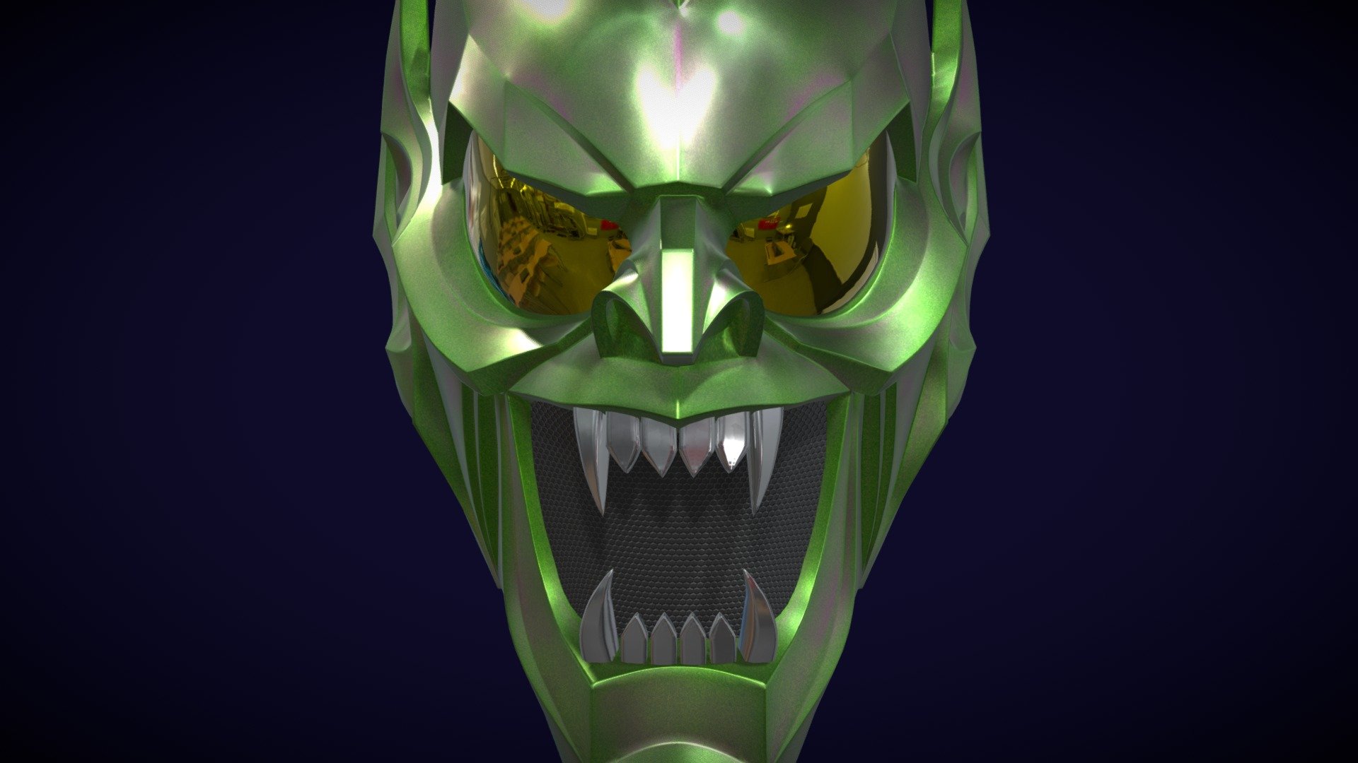 Inspired by the Sam Raimi's Green Goblin helmet used by Willem Dafoe.

Don’t forget to follow me on:

https://www.artstation.com/jliorodrigues

Instagram: jrodrigues_art - Green Goblin helmet (Willem Dafoe) - Buy Royalty Free 3D model by Júlio Rodrigues (@RodriguesJulio) 3d model