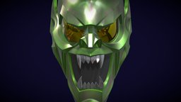 Green Goblin helmet (Willem Dafoe) marvel, spiderman, samraimi, greengoblin, nowayhome, willemdafoe