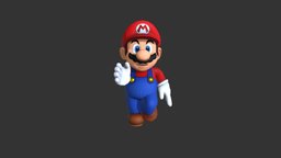 Mario 003 bros, run, character, game, rigged, mario, limaopat