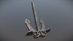 Anchor anchor, vessel, item, vr, asset, lowpoly, ship, sea, gameready