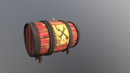 Gunpowder Barrel (Sea Of Thieves Fan Art) work, university, stylised, masters, seaofthieves, pirate