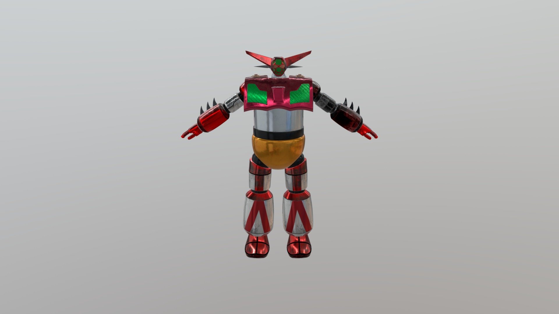 New Getter Robo 3d
Total polygon:174150
          point:143266
texture :2048*2048
have skeleton already for animation - New Getter Robot 3d - Download Free 3D model by luispy (@Lui.Kaseng) 3d model