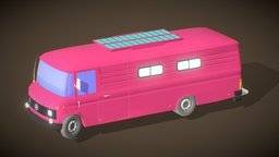 Mercedes "Donka" automobile, cartoonish, vr, mercedes, freemodel, rigged_model, low-poly, vehicle, lowpoly, low, car, free, rigged