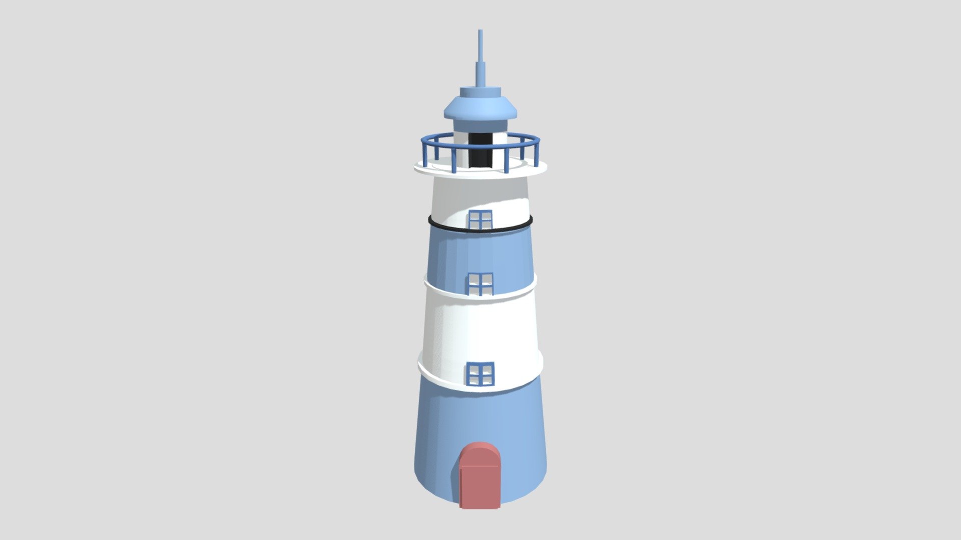 ISS 270 - Lab2 Lighthouse - Download Free 3D model by joywei 3d model