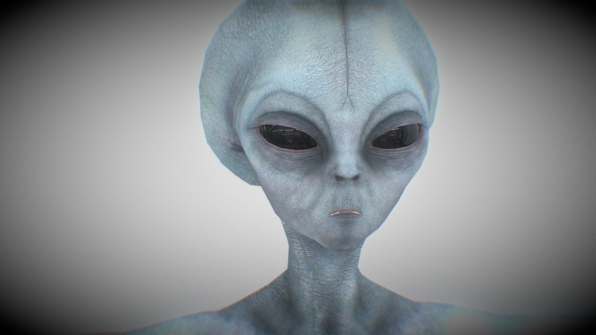 Grey E.B.E with blue shaded/grey skin.
This type of alien is very similar to the Roswell Tv series, and valiant Thor from Stargate,
in fact it's in the middle of these two types of breeds.
The skin and some morphological aspects are not canonical in either the two dedicated 
types of aliens to which this model is adapted.

Not rigged (Use mixamo!)

Textures : yes

Lowpoly : yes

Ready for games : yes

Uniform topology : yes - Grey Alien - Roswell Model - Lowpoly - 3D model by ShaxerTakkuY 3d model