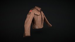 WWII 5th Battalion Jacket ww2, jacket, museum, military-history, photogrammetry, military, clothing, purpose3d, bodminkeep