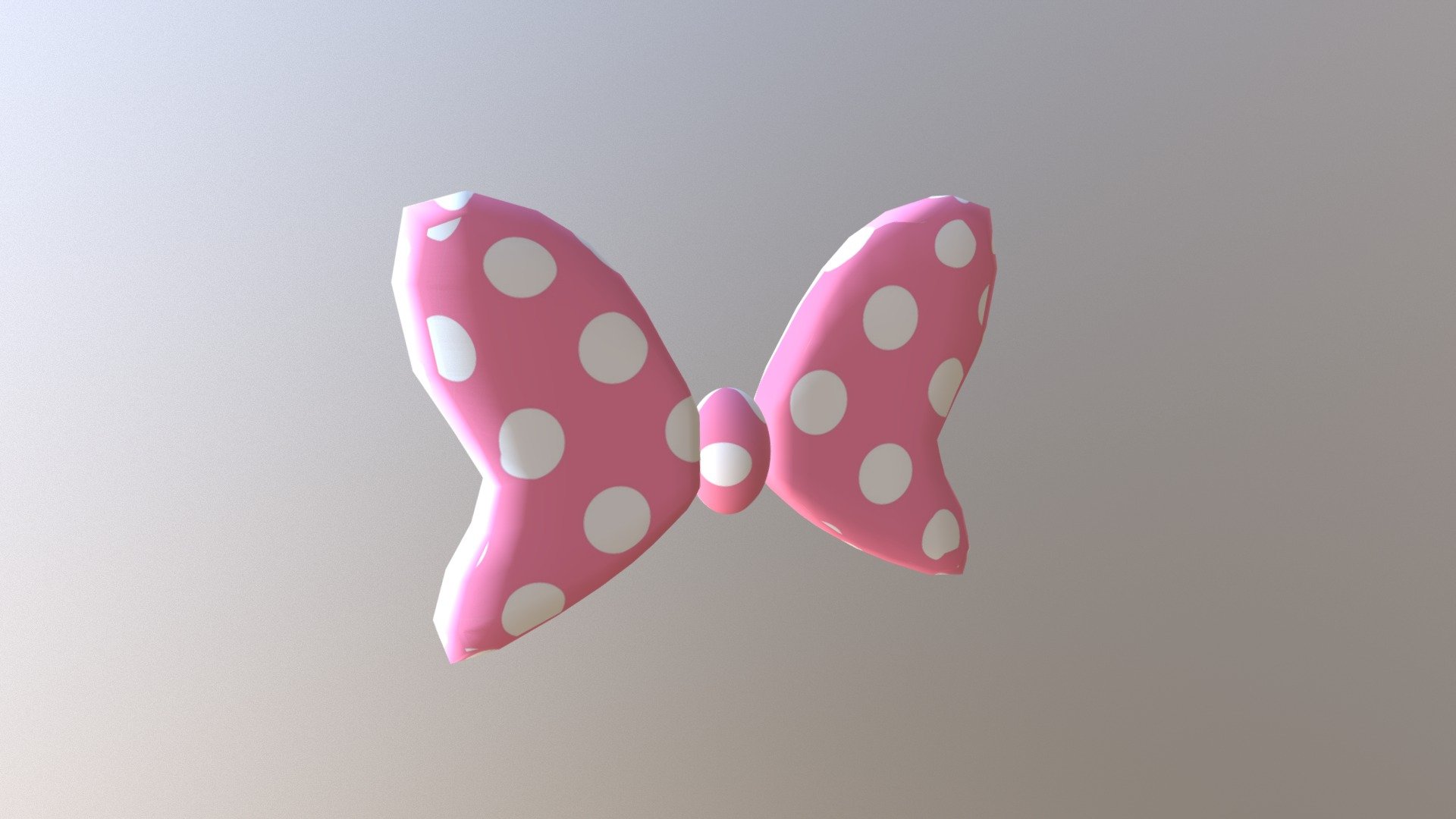 Minnie Mouse Bow Tie - 3D model by mcnubbin 3d model