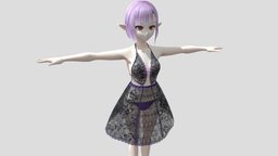 【Anime Character】Emily (Free/Dress/Unity 3D) japan, dress, animegirl, animemodel, anime3d, japanese-style, anime-character, vroid, unity, anime, japanese