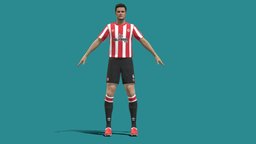 3D Rigged Christian Nørgaard Brentford football, people, rig, player, soccer, men, christian, game-ready, messi, ronaldo, footballer, character, 3d, lowpoly, man, animated, human, male, sport, rigged, person, brentford, norgaard