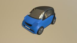 Fahrzeug typ smart, wip, auto, mid-poly, work-in-progress, fahrzeug, typ, vis-all-3d, 3dhaupt, 3d-symbol, fahrzeugmodule-2, blender3d, car