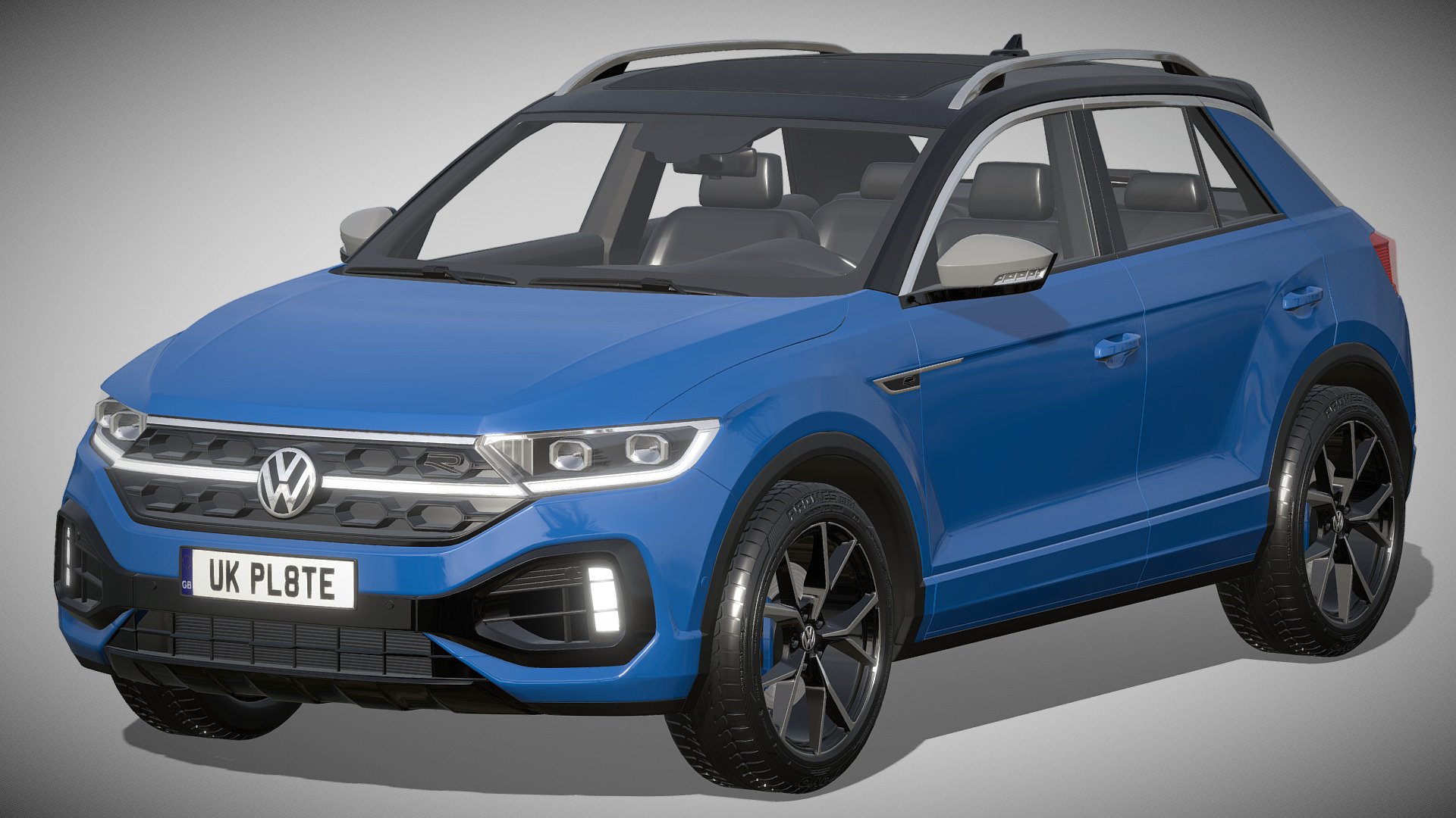 Volkswagen T-Roc R 2022

https://www.volkswagen.de/de/modelle/t-roc-r.html

Clean geometry Light weight model, yet completely detailed for HI-Res renders. Use for movies, Advertisements or games

Corona render and materials

All textures include in *.rar files

Lighting setup is not included in the file! - Volkswagen T-Roc R 2022 - Buy Royalty Free 3D model by zifir3d 3d model