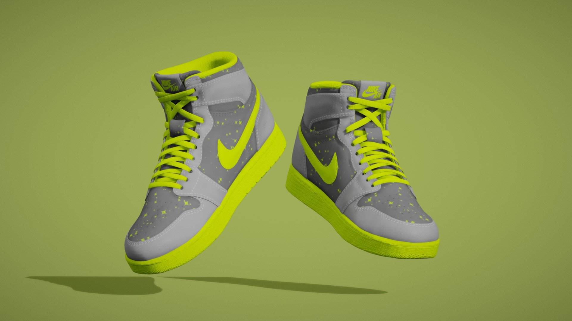 It is a High Quality Air Jordan NIKE Shoes 3d model

Modeling : Modeled with fine Details, Will be perfect for any Cool 3d character Project, Or can be traits of NFT Character

Texture : Textured in High quality 4k texture ( 2 Material - 1 left shoe/2 Right Shoe )

Variants : There are 10 different textures set and this is 9 of 10 Variants.

Feel free to comment for review of this model or any suggestions 3d model