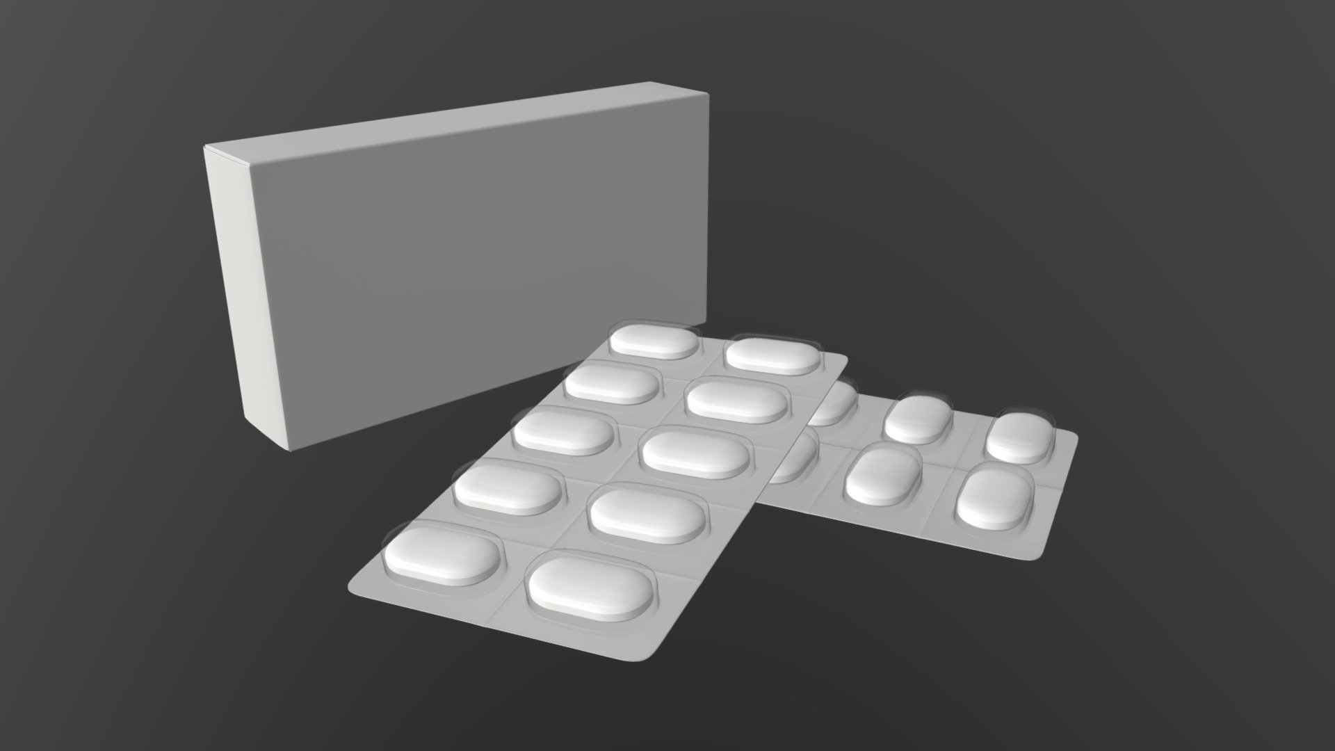pills in blister with box - Buy Royalty Free 3D model by HQ3DMOD (@AivisAstics) 3d model