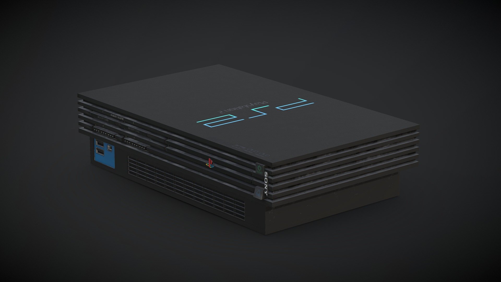 This is a model of the Playstation 2.

This model was made in Blender and textured in Substance Painter - PlayStation 2 - Download Free 3D model by Smoggybeard 3d model