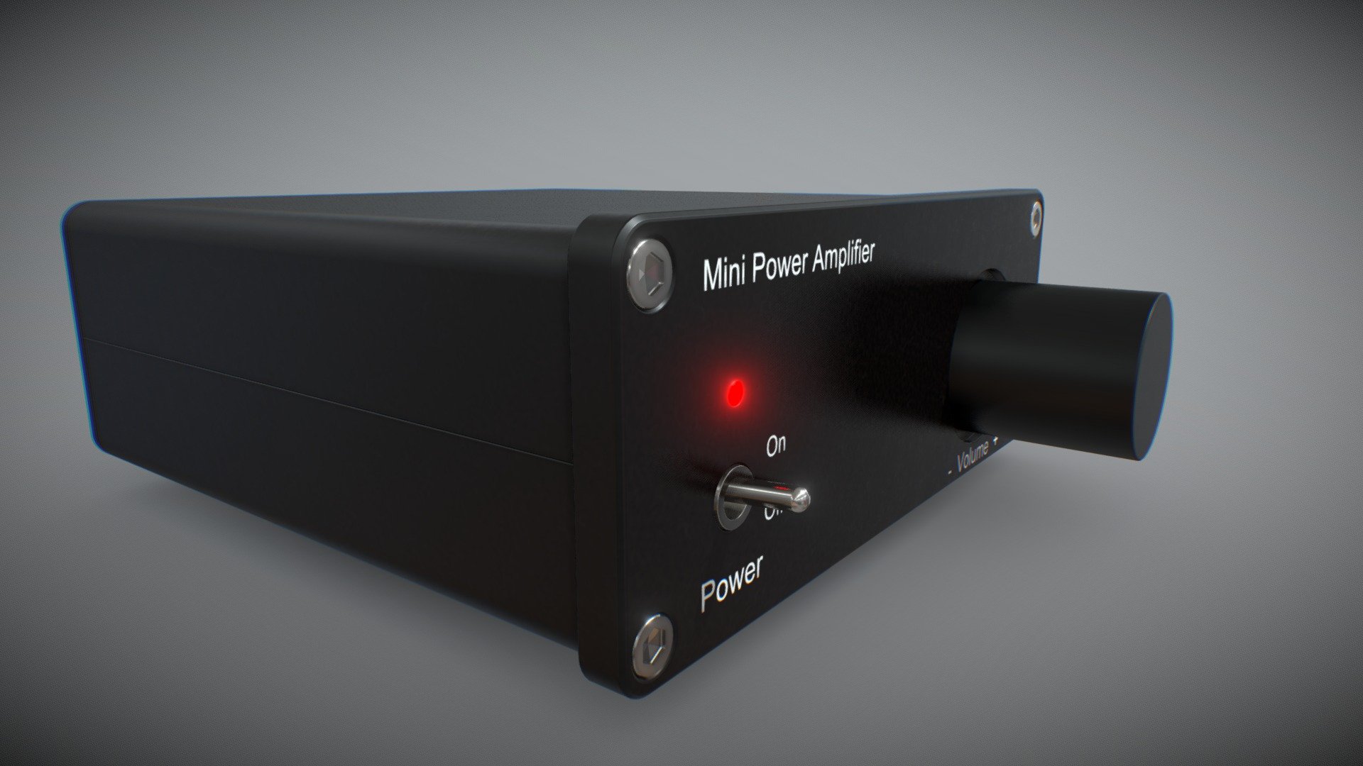 Mini amplificatore audio - Mini audio amplifier - Download Free 3D model by Meshes3D 3d model